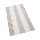 Block Stripe Fouta Beach Towels in Linen