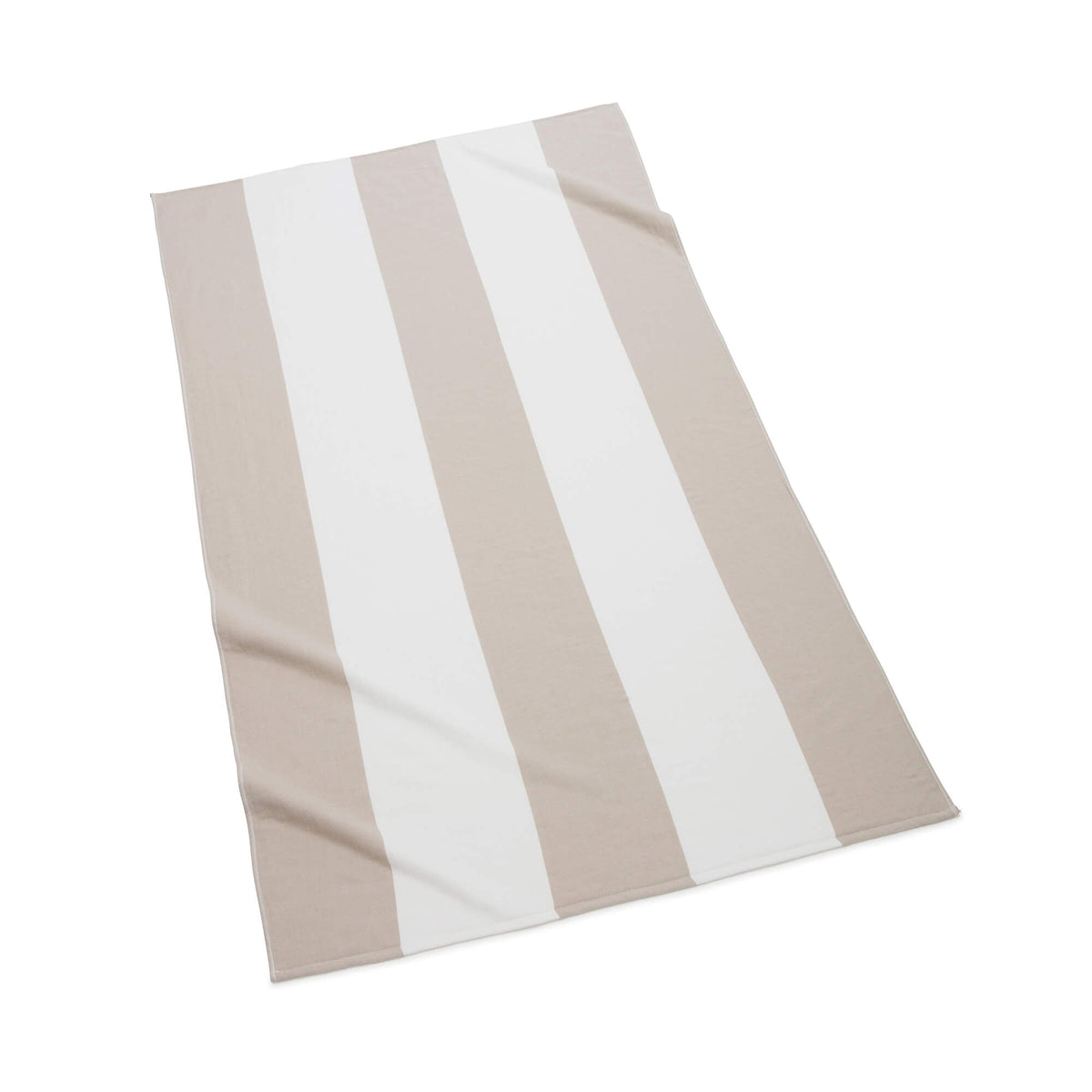 Block Stripe Fouta Beach Towels in Linen