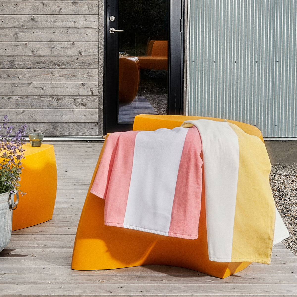 Block Stripe Fouta Beach Towels
