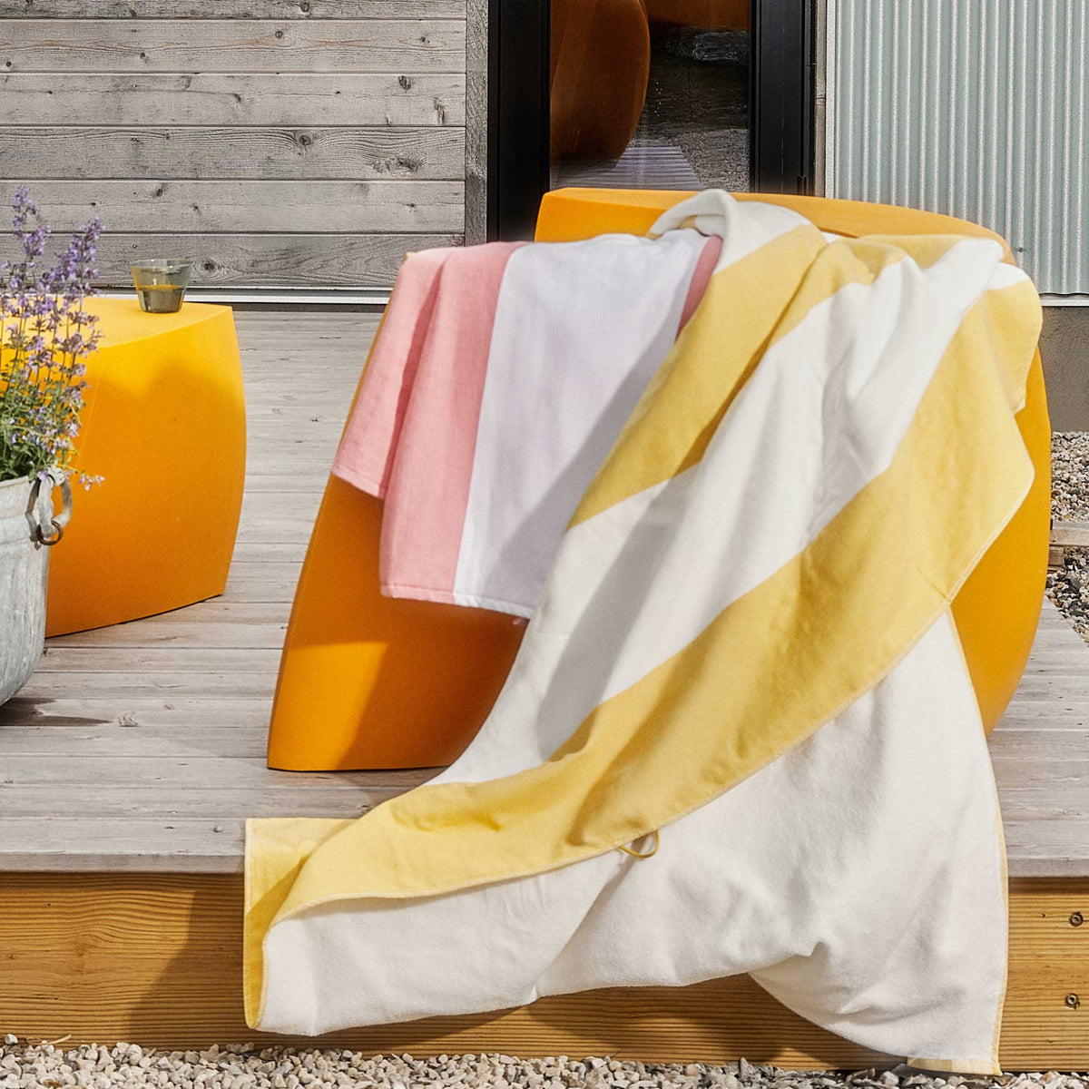 Block Stripe Fouta Beach Towels