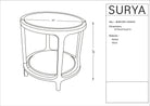 Eve Side Table, dimensions - Starboard Lane
