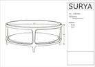 Eve Coffee Table, dimensions - Starboard Lane