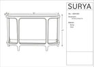 Eve Console Table, dimensions - Starboard Lane