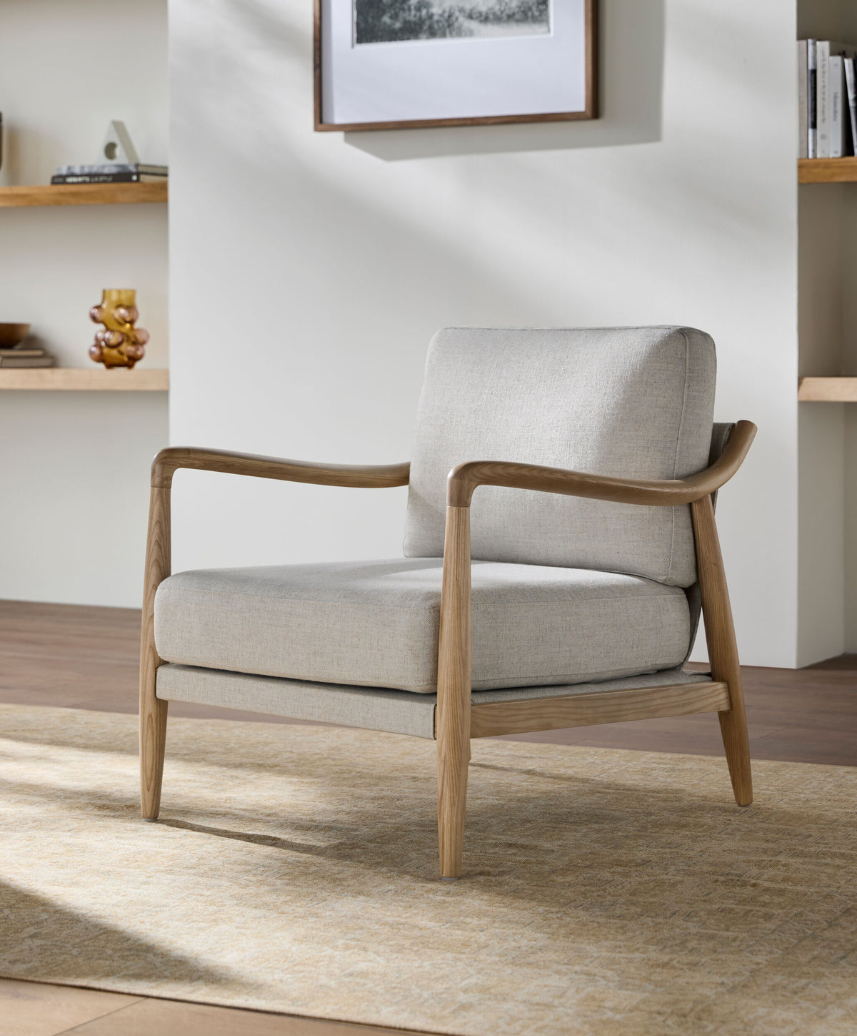Gaviota Lounge Chair, styled in a room - Starboard Lane