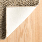 Wave Woven Sisal Rug, Natural, styled in a room - Starboard Lane