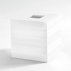 Cabana White Bath Accessories, Tissue Holder