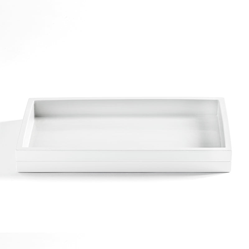 Cabana White Bath Accessories, Tray