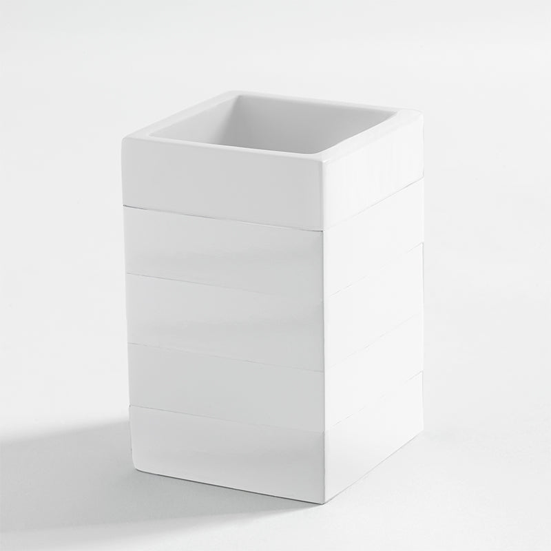 Cabana White Bath Accessories, Tumbler