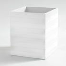 Cabana White Bath Accessories, Waste Basket