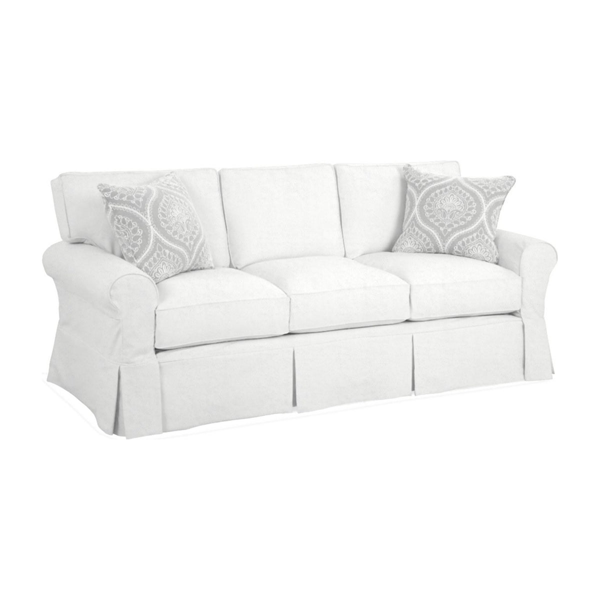Caneel 3-Seat Sofa, Harbor Canvas – Sail White - Starboard Lane