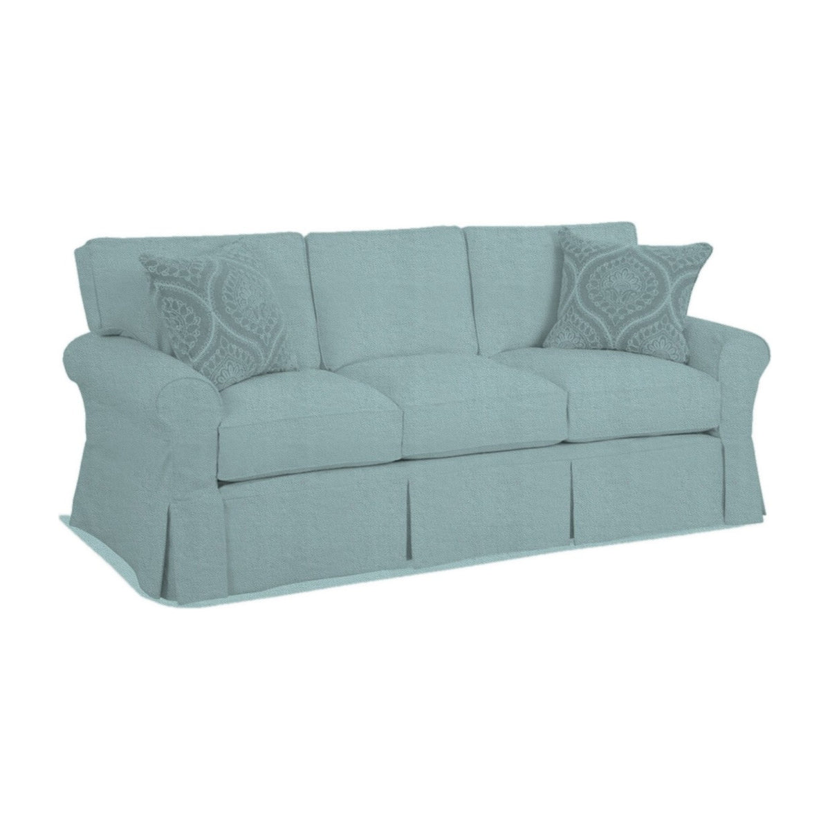 Caneel 3-Seat Sofa, Harbor Canvas – Sea Mist - Starboard Lane