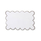 Chairish Scalloped Bath Mats in White / Sage