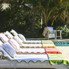 Chairish Scalloped Lounge Chair Covers