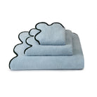 Chairish Scalloped Bath Towels in Blue / Forest Green, Bath Towel