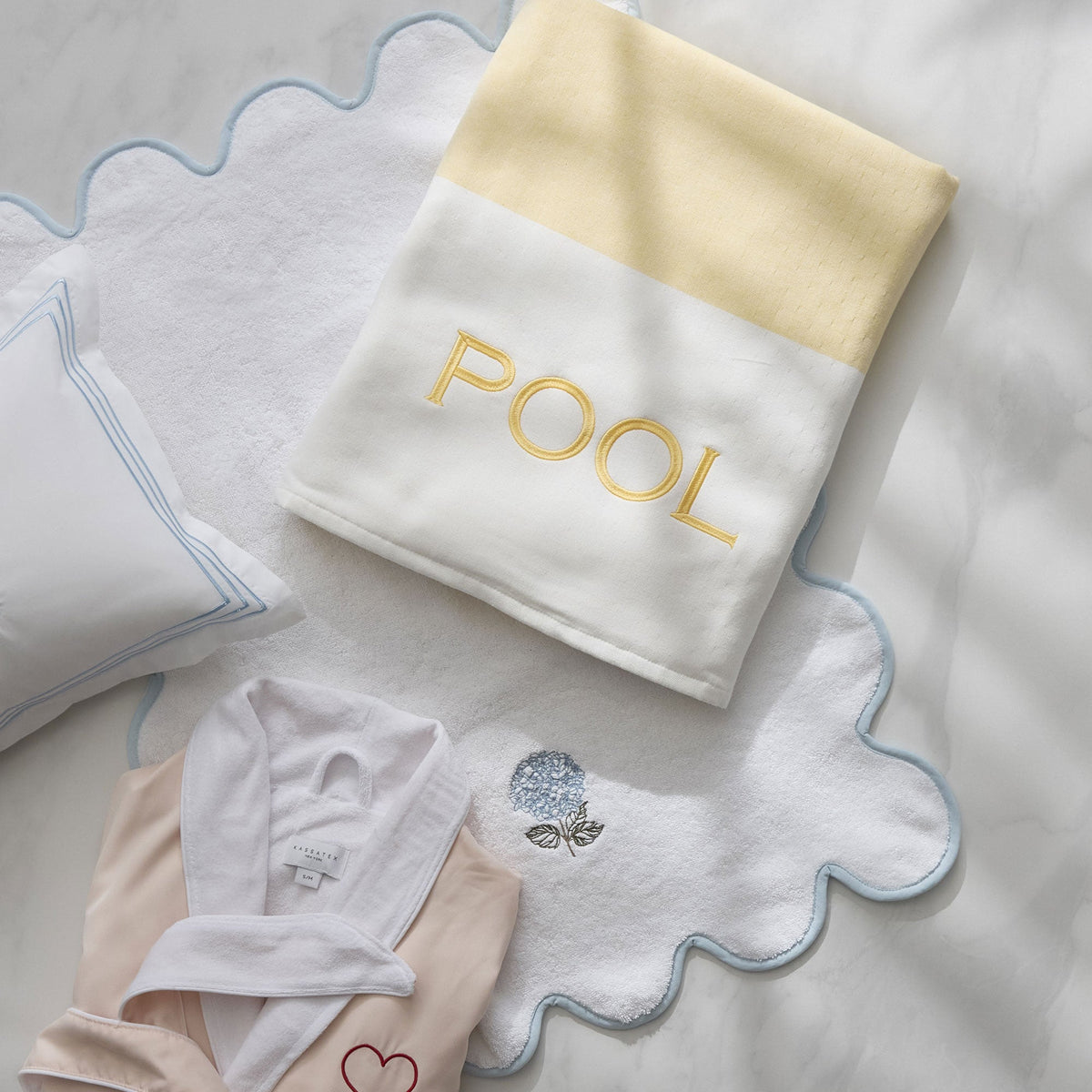 Chairish Scalloped Bath Towels