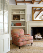 Kali Handwoven Jute Rug - Natural, styled in a room - Starboard Lane