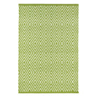 Diamond Indoor/Outdoor Rug, Sprout/White - Starboard Lane
