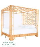 Paradise Canopy Bed - King, angled view - Starboard Lane
