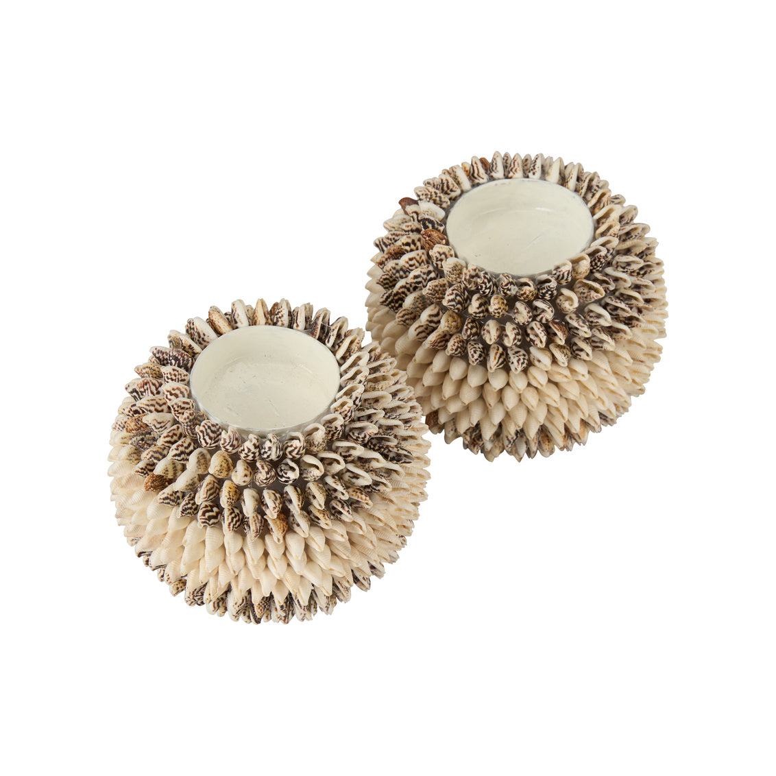 Seaside Tea Candle - Natural, Set of 2, side view - Starboard Lane
