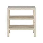 Chevron Inlay Side Table, front view - Starboard Lane