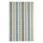 Long Slade Handwoven Cotton Rug, Indigo - Starboard Lane