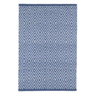 Diamond Indoor/Outdoor Rug, Denim/White - Starboard Lane