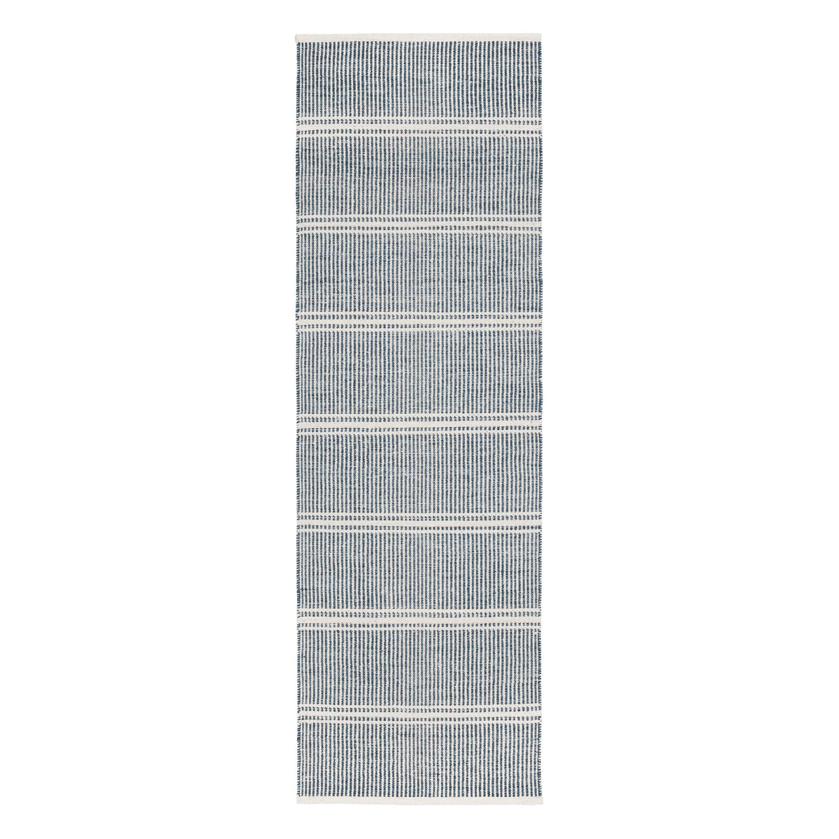 Malta Handwoven Wool Rug, Blue, detail - Starboard Lane