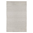 Diamond Indoor/Outdoor Rug, Platinum/White - Starboard Lane