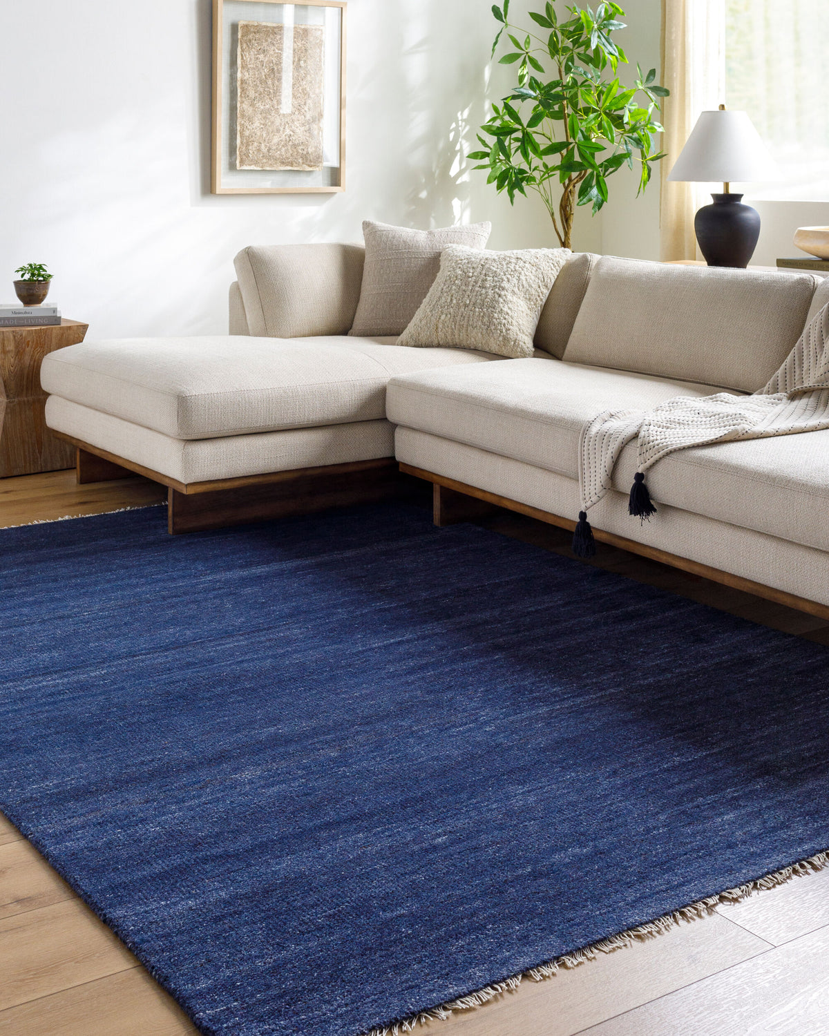 Epic Hand-Knotted Wool Rug, styled in a room - Starboard Lane