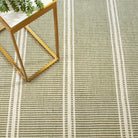 Malta Handwoven Wool Rug, Sage, detail - Starboard Lane