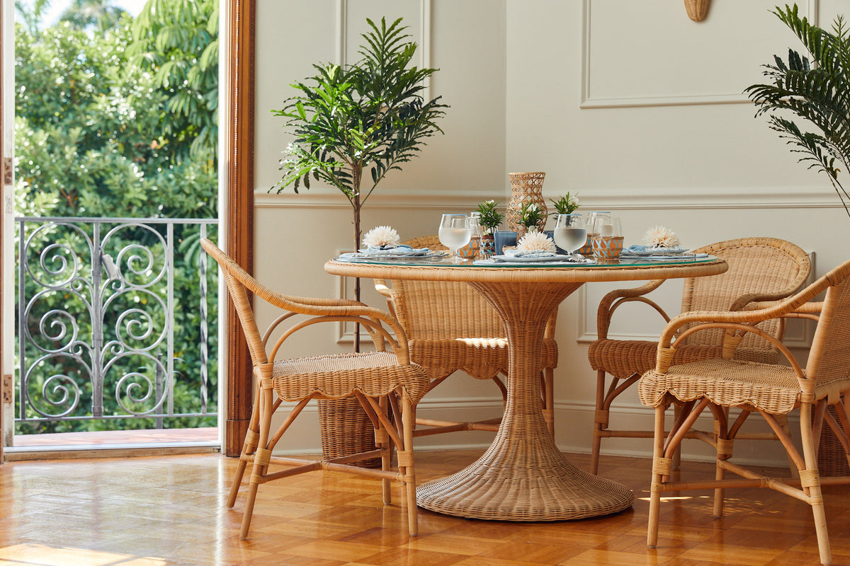 Biscayne Dining Table, detail - Starboard Lane