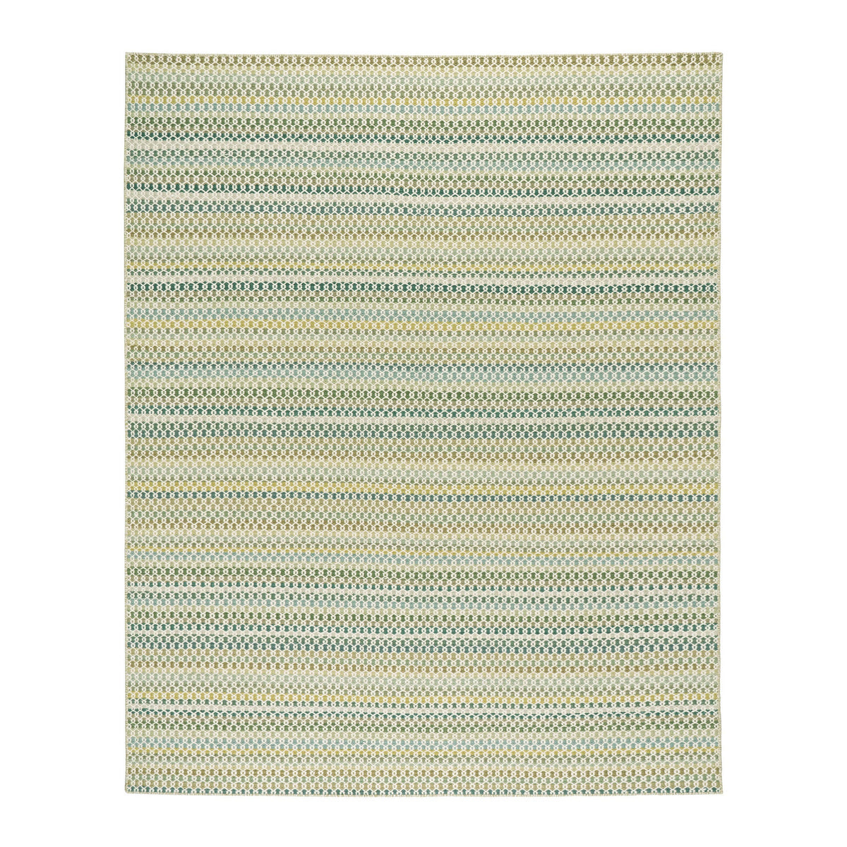 Poppy Handwoven Wool Rug, Moss, detail - Starboard Lane