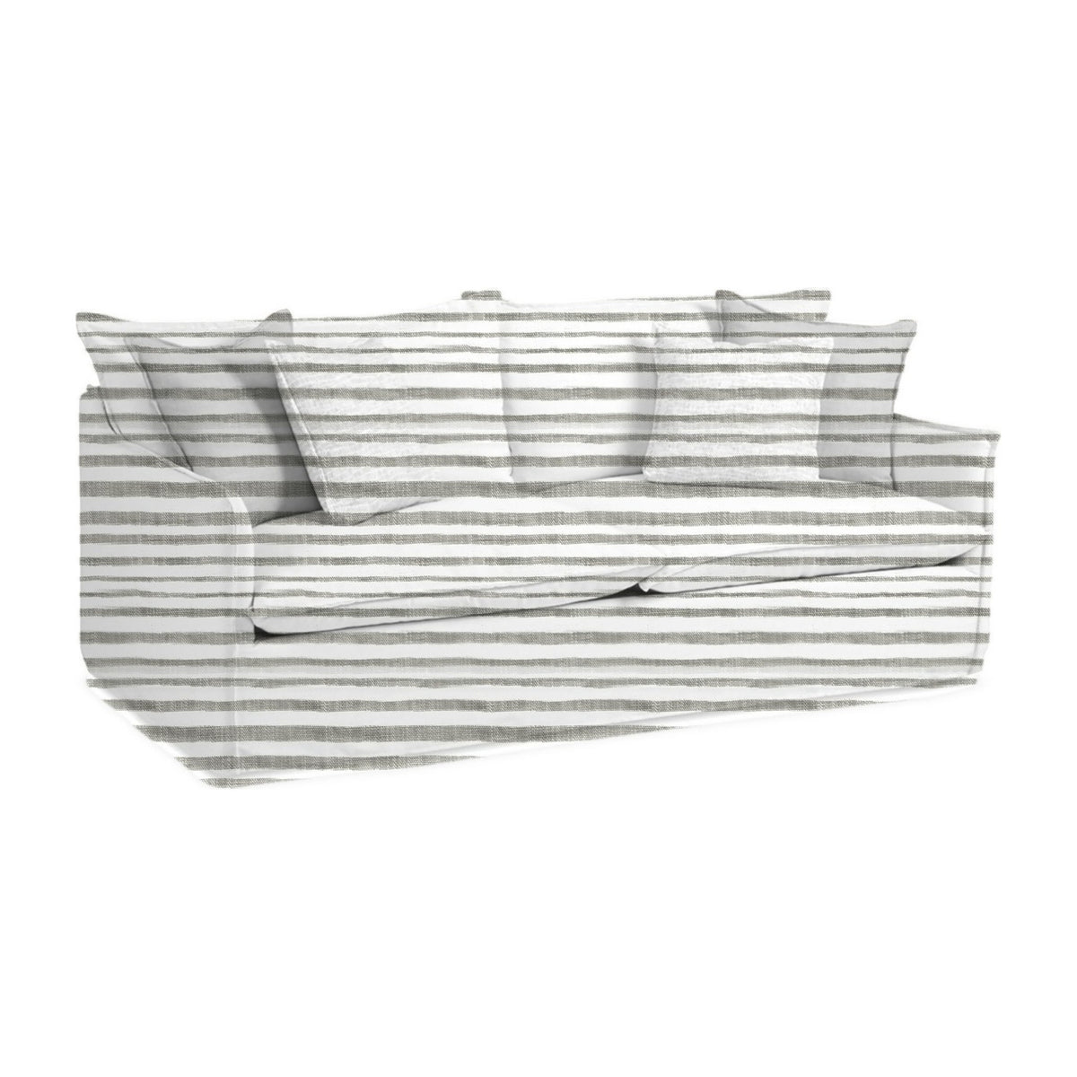 Hawksnest Grande 2-Seat Sofa, Shoreline Stripe – Driftwood - Starboard Lane