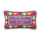 It's Me Needlepoint Pillow reading "It's me. Hi. I'm the problem, it's me." - Starboard Lane
