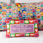 It's Me Needlepoint Pillow, styled - Starboard Lane