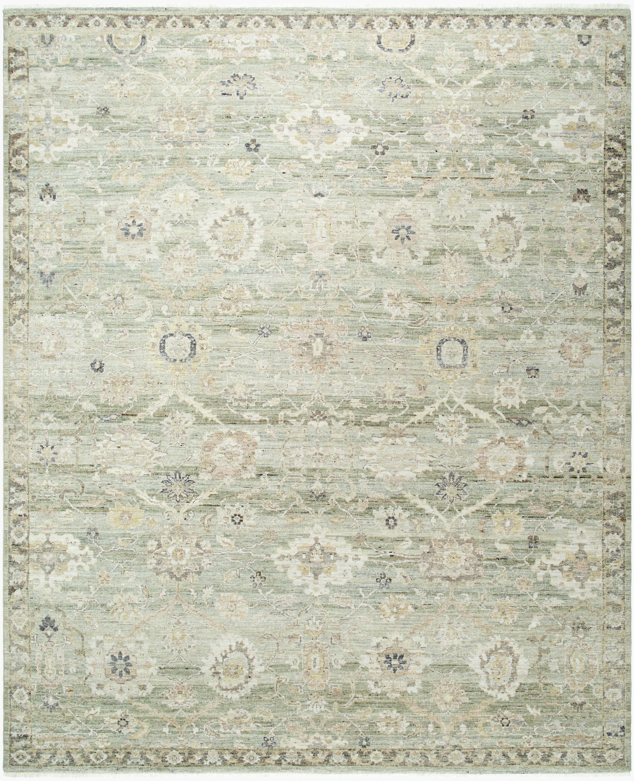 Khorasan Hand-Knotted Wool Rug - Sage - Starboard Lane