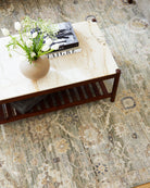 Khorasan Hand-Knotted Wool Rug - Sage, styled in a room - Starboard Lane
