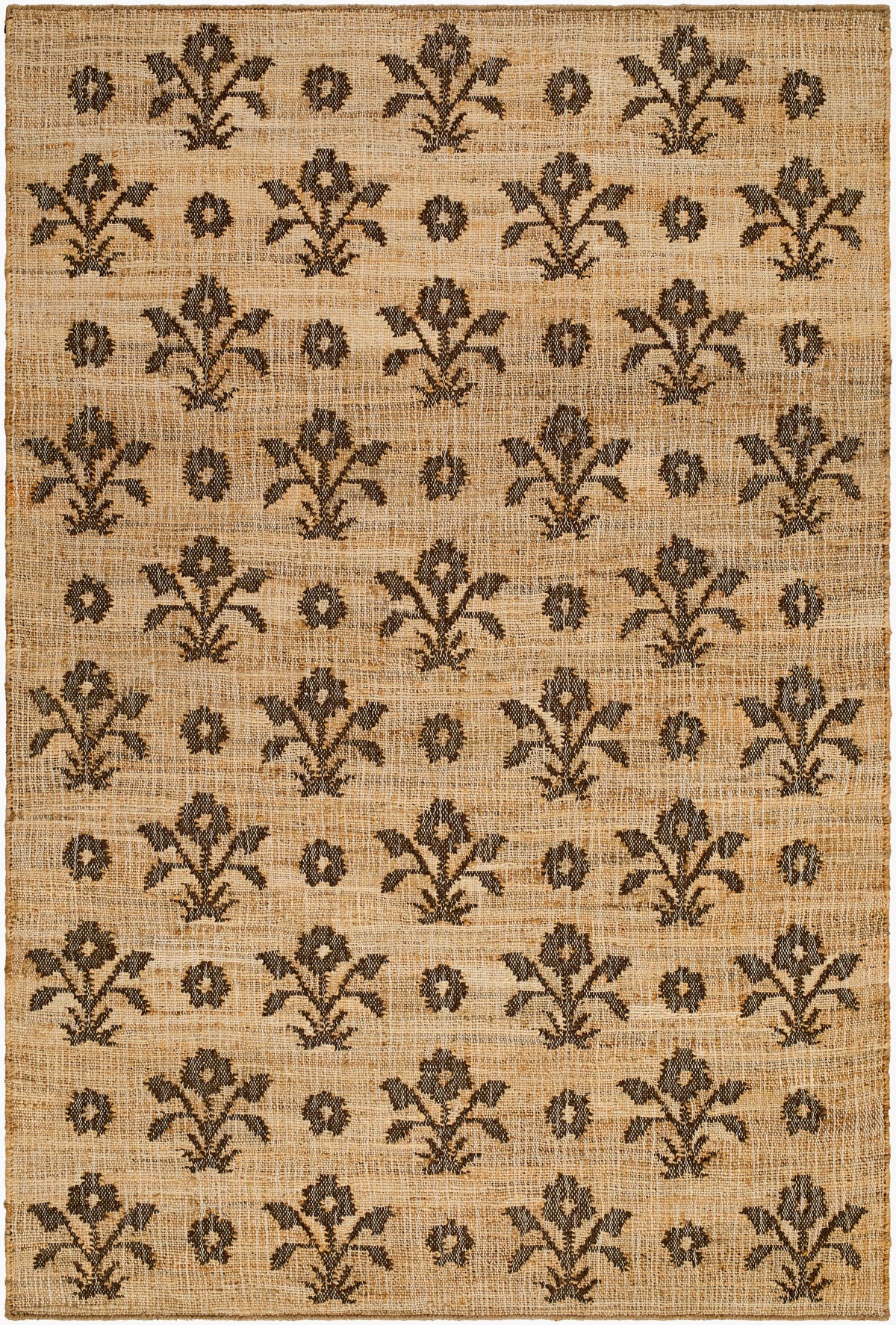 Strawblossom Handwoven Jute Rug - Espresso - Starboard Lane