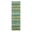 Paint Chip Hooked Wool Rug, Moss, styled in a room - Starboard Lane
