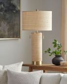 Livonia Table Lamp, styled in a room - Starboard Lane