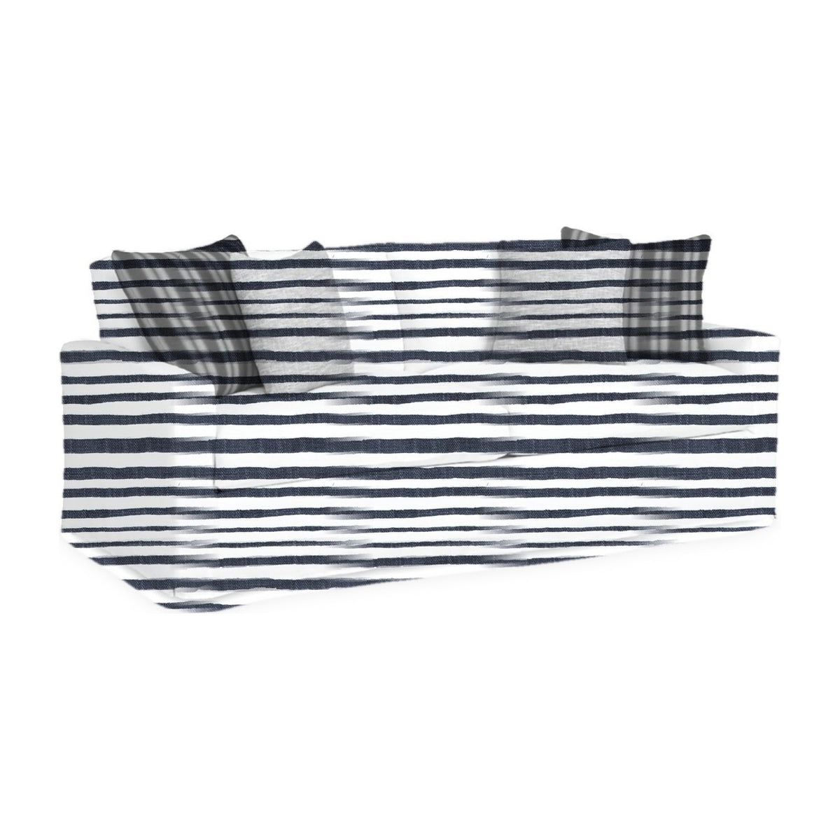 Maho Grande 2-Seat Sofa, Shoreline Stripe – Indigo Tide - Starboard Lane
