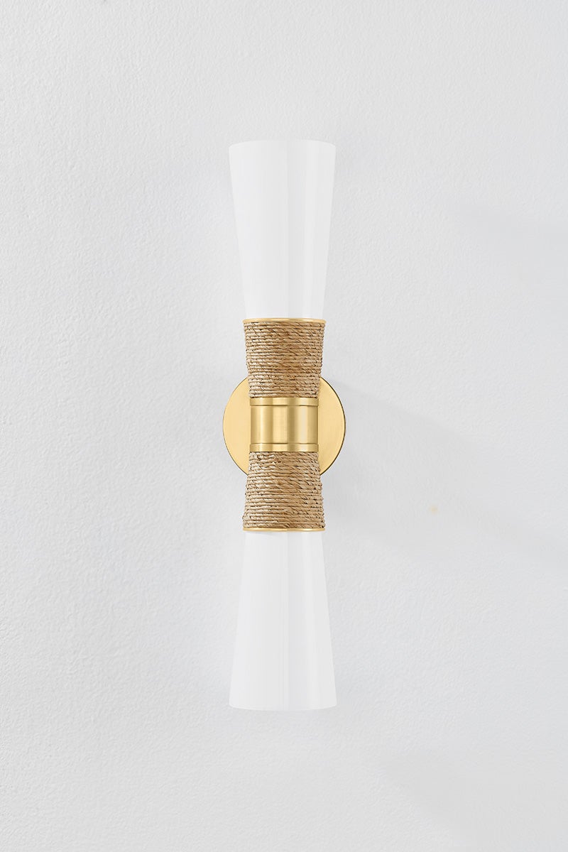 Mica Double Wall Sconce, detail - Starboard Lane