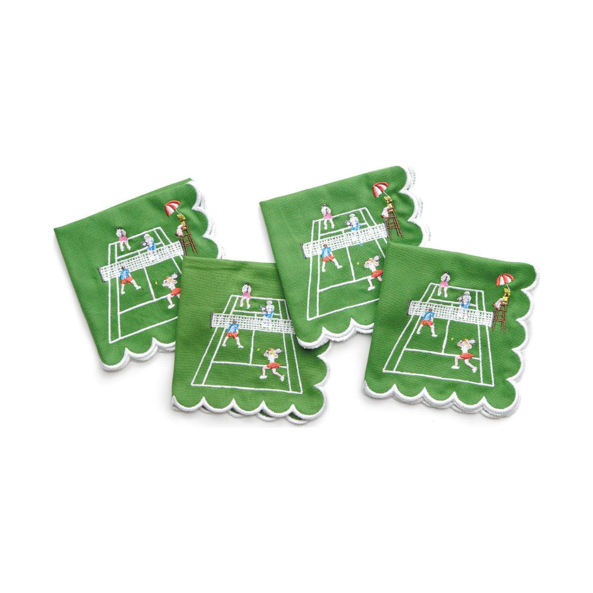Playing Doubles Cocktail Napkin, Set of 4 - Starboard Lane