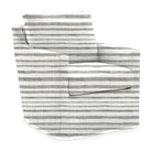 Sapphire Swivel Glider, Shoreline Stripe – Driftwood - Starboard Lane