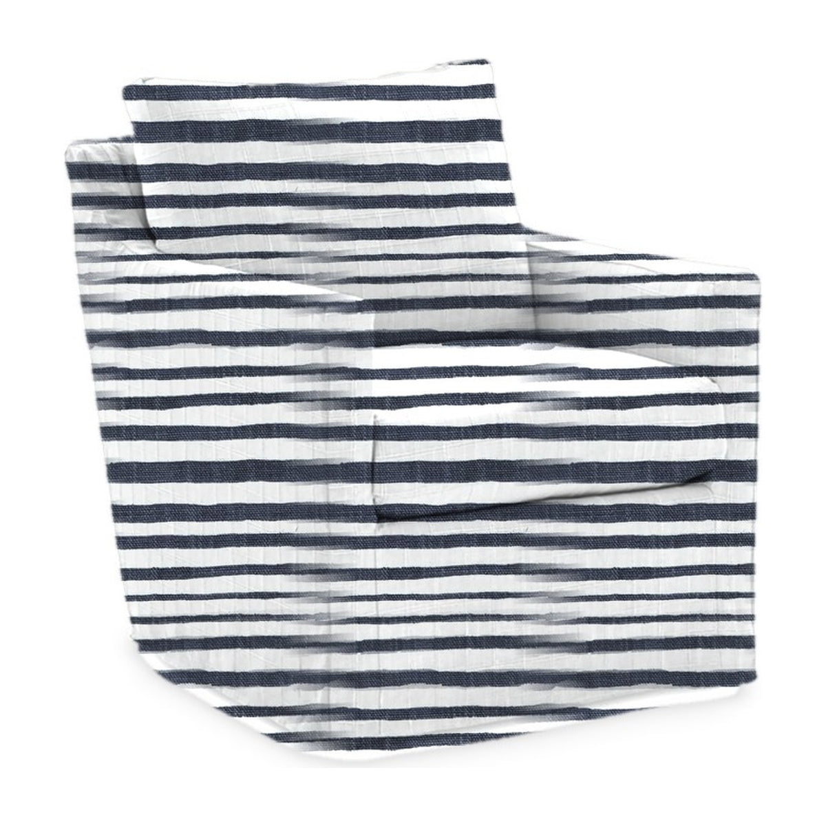 Sapphire Swivel Glider, Shoreline Stripe – Indigo Tide - Starboard Lane