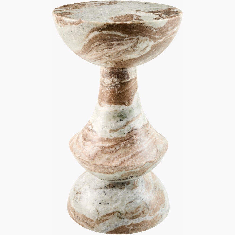 Sheena Pedestal Table, front view - Starboard Lane