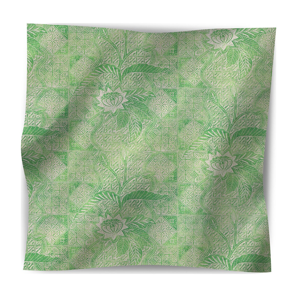 Calypso Batik Fabric - Leaf - Starboard Lane