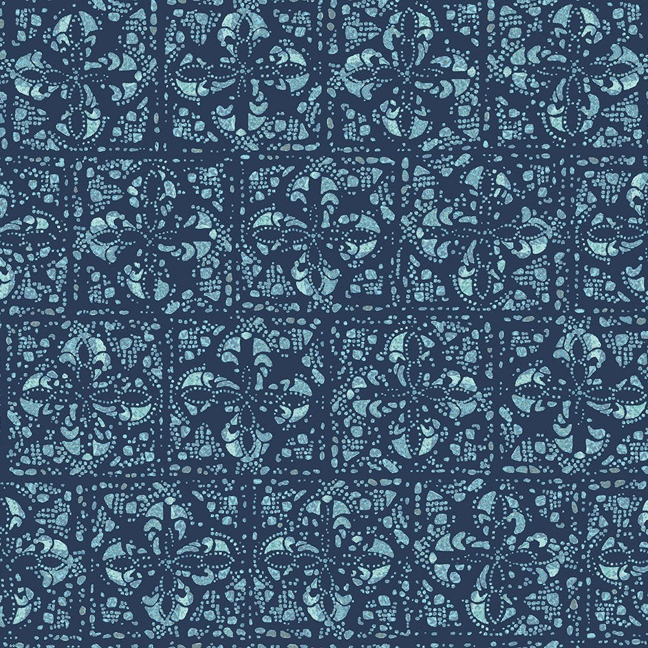 Island Breeze Fabric - Summer Sky, detail - Starboard Lane