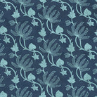 Orchid Vine Fabric - Atlantic, detail - Starboard Lane
