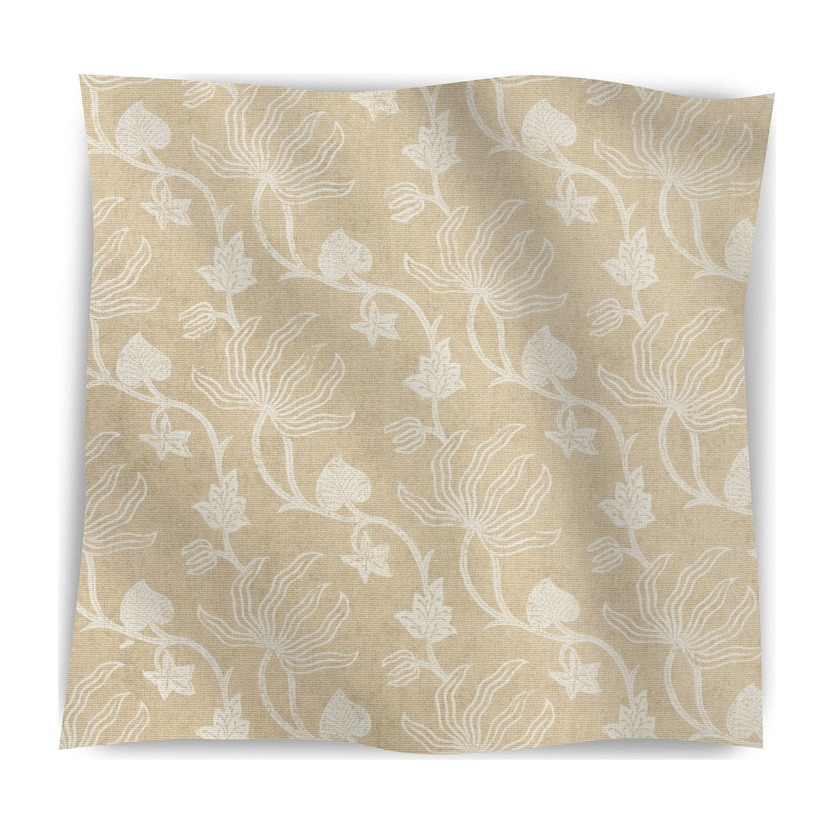 Orchid Vine Fabric - Sand - Starboard Lane